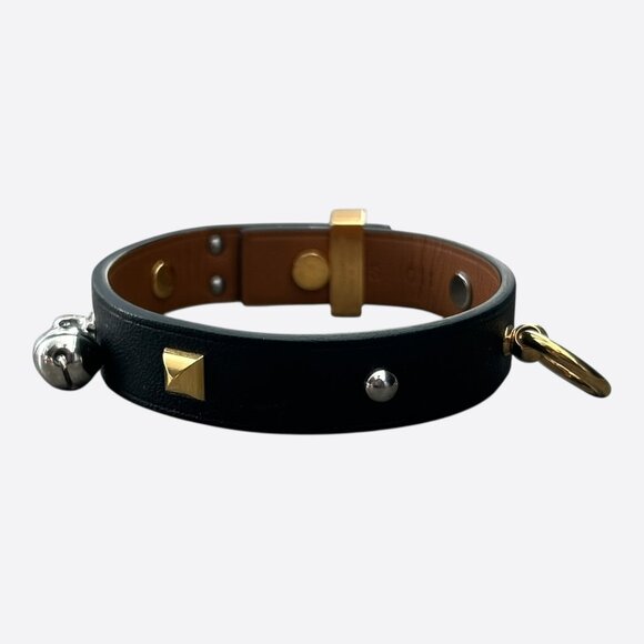 Hermes Black Swift & Electrum Hardware Curiosite Charm Bracelet